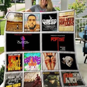 French Montana Quilt Blanket  Limited Quilt Blanket